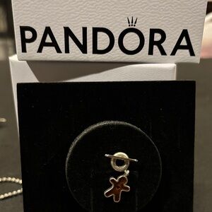 Pandora Festive Gingerbread Charm in Brown